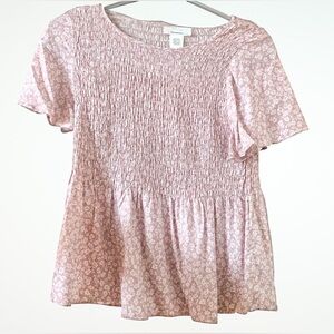 Urban Romantics Women's Pink Babydoll Top | Cottagecore Flowy Fit Boho Design